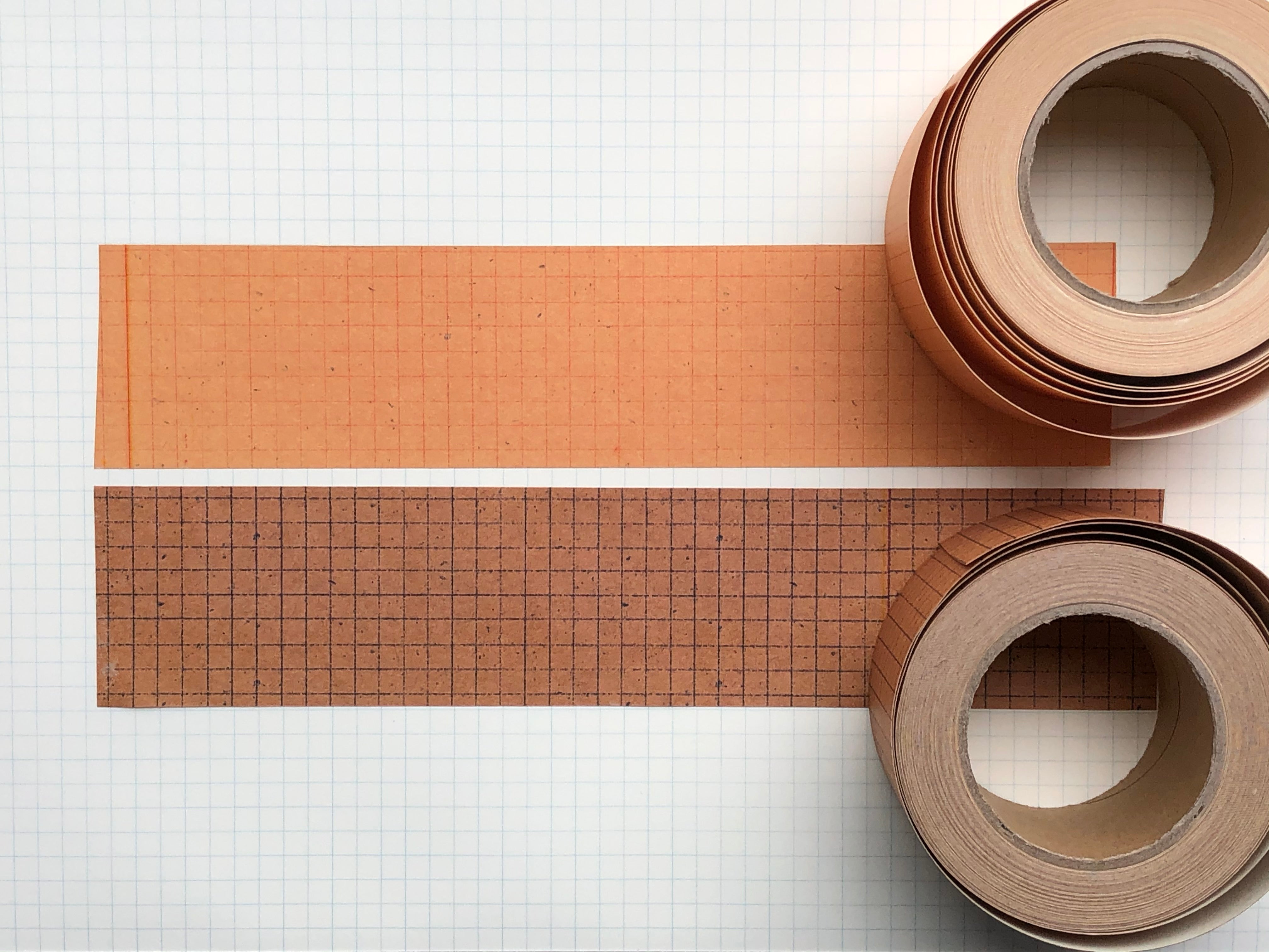 Classiky - Yoko Inoue Grid 45mm Kraft Paper Tape