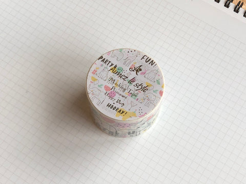 Masking Tape Washi - Happy Party