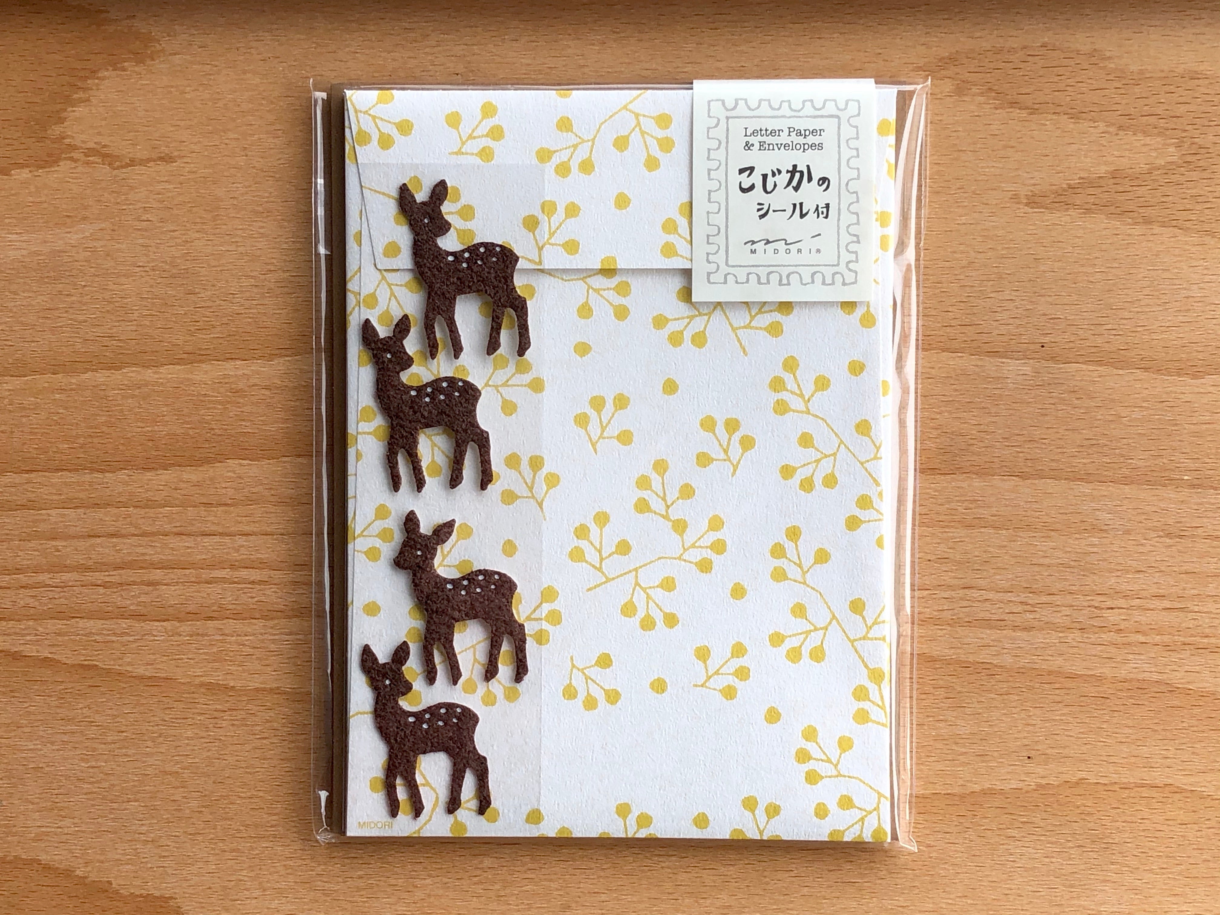 Mini Letter Set with Deer Stickers