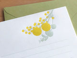 Letterpress Letter Set - Yellow Mimosa