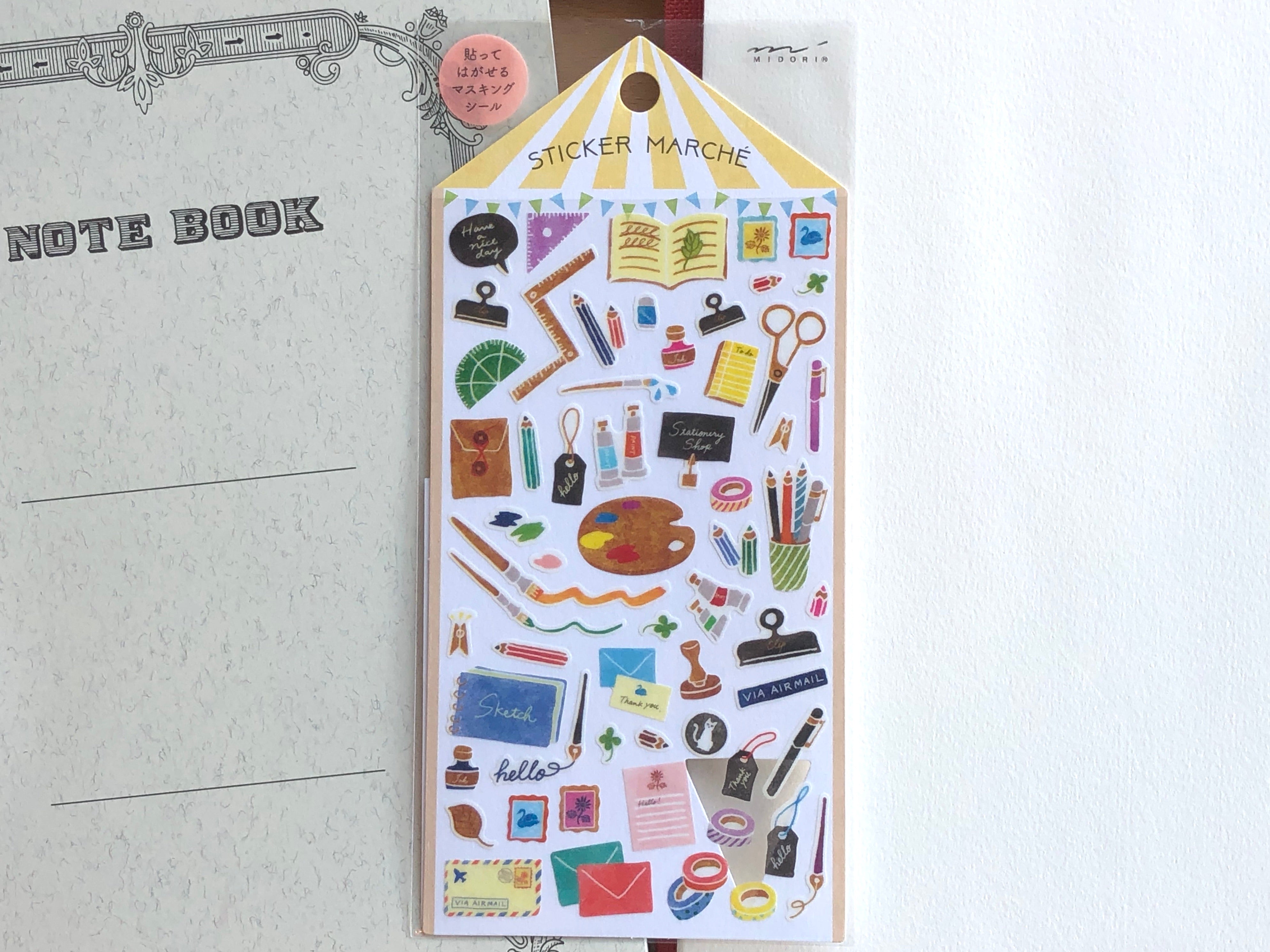 Sticker Marche Stationery