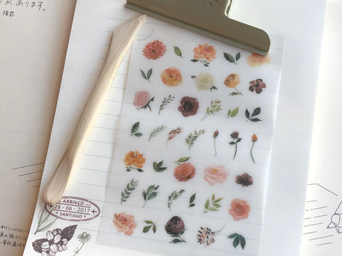 MU Print-On Stickers - Golden Blooms - #44