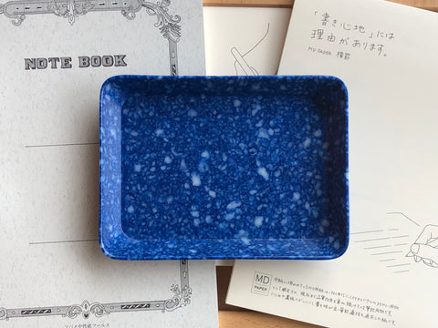 Hightide Marble Desk Tray - Small - Navy