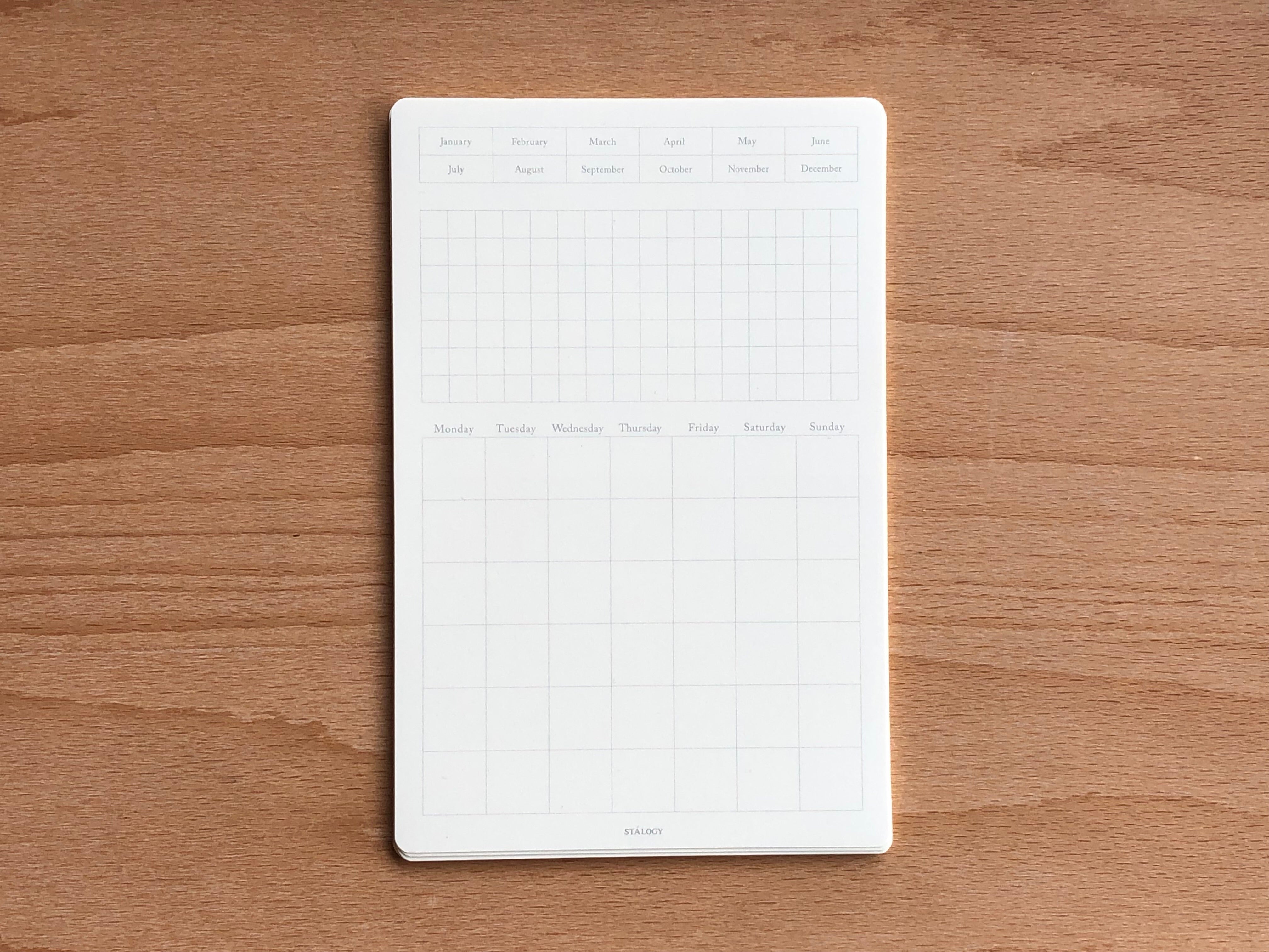 Stalogy Editor’s Series Removable Seal Calendar - Small