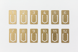 TRAVELER's Brass Number Clips