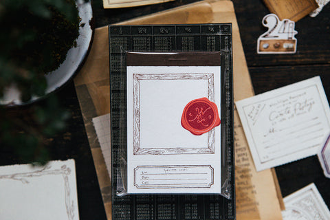 OURS x Hank Wooden Frame Letterpress Label Book