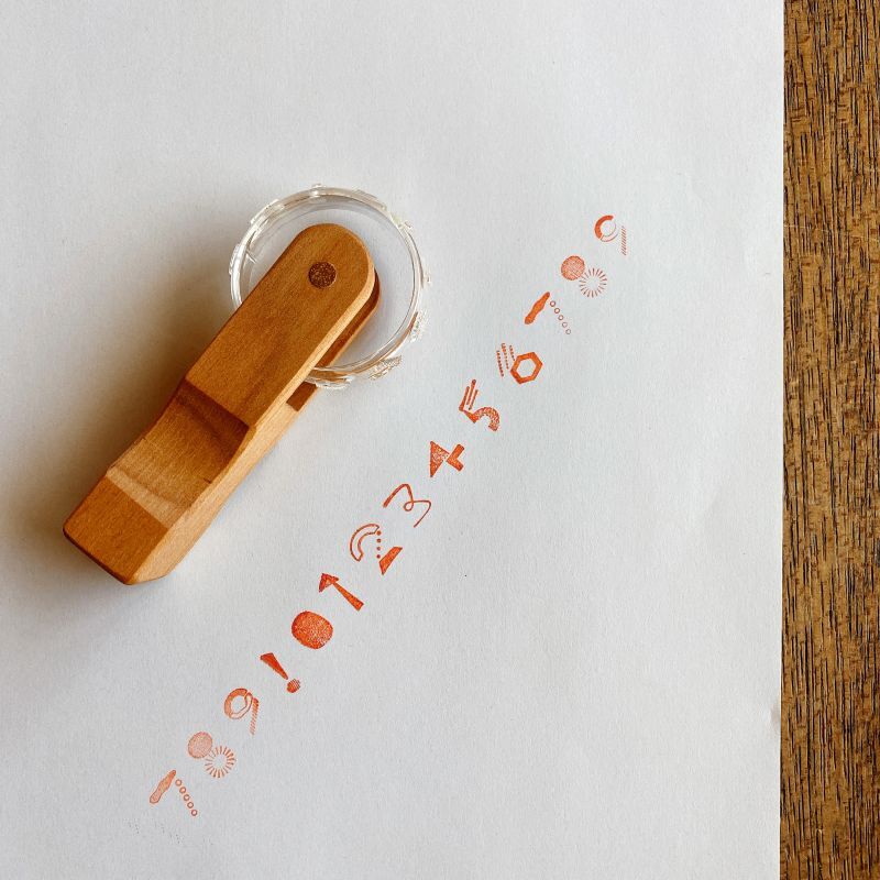 Mizushima Jizai Roller Stamp - Numbers