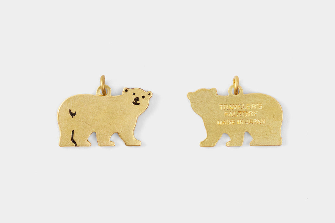 TRAVELER's Factory - Holiday Bear Brass Charm - Limited