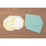 Letterpress Die-Cut Letter Set - Lemon