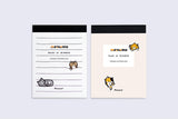 Plain Stationery Meowmo Pad