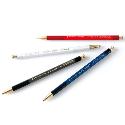 Penco Prime Timber 2.0mm Mechanical Pencil - Brass