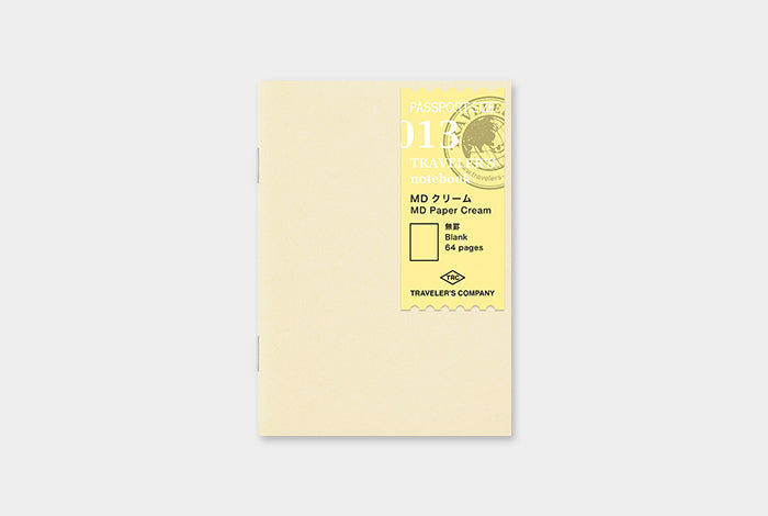 TRAVELER's Passport Size Refill - MD Paper Cream - 013