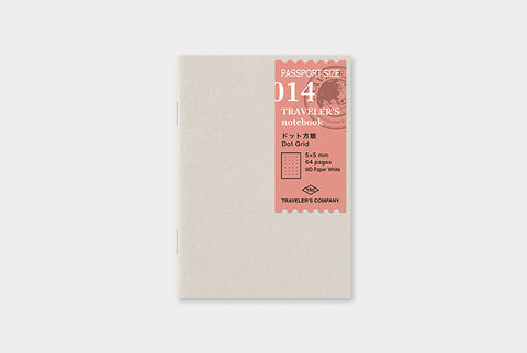 TRAVELER's Passport Size Refill - Dot Grid - 014