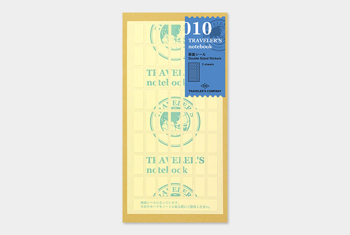 TRAVELER's Regular Size Refill - Double Sided Stickers - 010