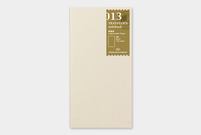 TRAVELER's Regular Size Refill - Lightweight Paper - 013