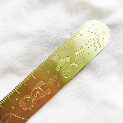 Yohand Studio Brass Ruler - Oval