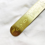 Yohand Studio Brass Ruler - Oval