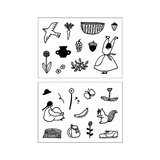 Mizushima x nectie Jizai Clear Stamp Set