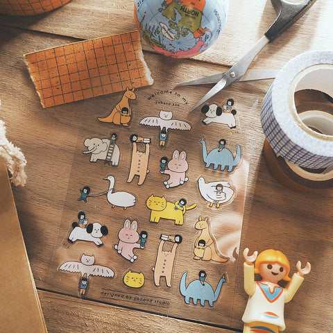 Yohand Studio Clear Sticker Sheet - Animals