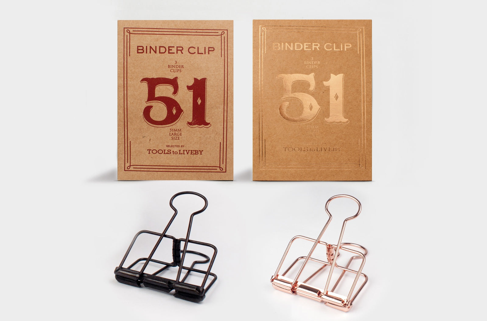 Tools to Liveby Binder Clips - 51mm