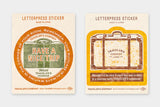 TRAVELER's Letterpress Sticker - Travel Tools