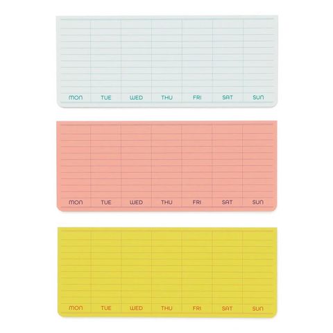 Penco Sticky Memo Pad - Weekly